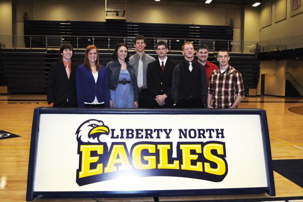Sign Here: LIberty Norths First Athletes Signatures