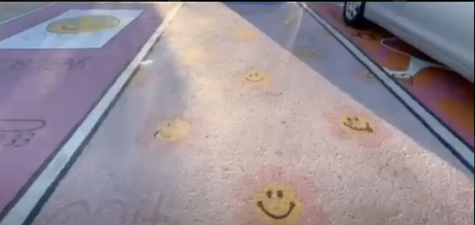 Seniors painted parking spots